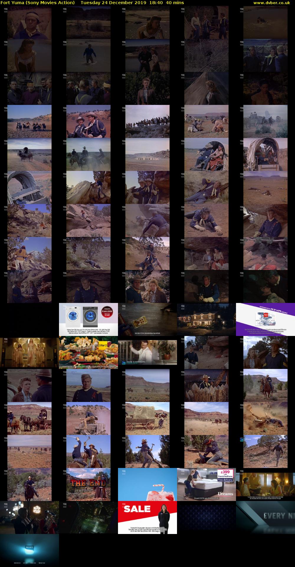 Fort Yuma (Sony Movies Action) Tuesday 24 December 2019 18:40 - 19:20