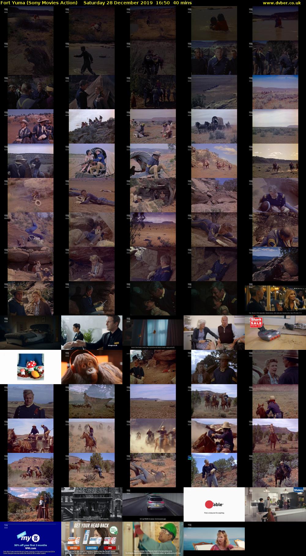 Fort Yuma (Sony Movies Action) Saturday 28 December 2019 16:50 - 17:30