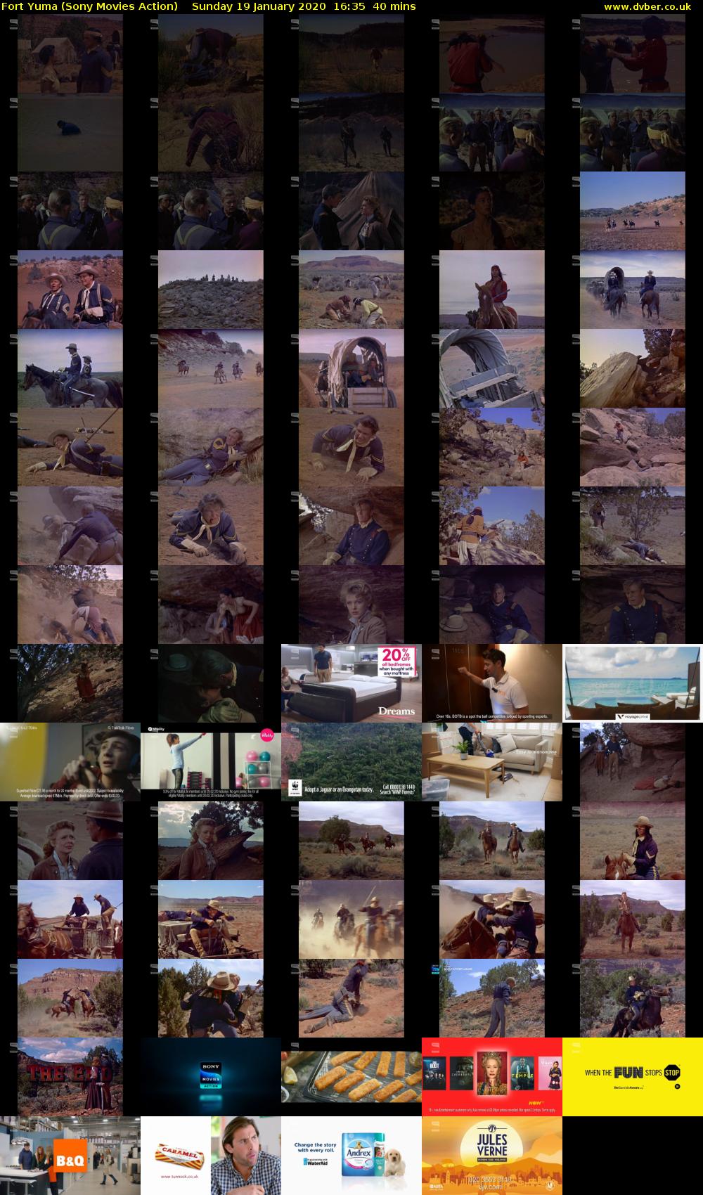 Fort Yuma (Sony Movies Action) Sunday 19 January 2020 16:35 - 17:15