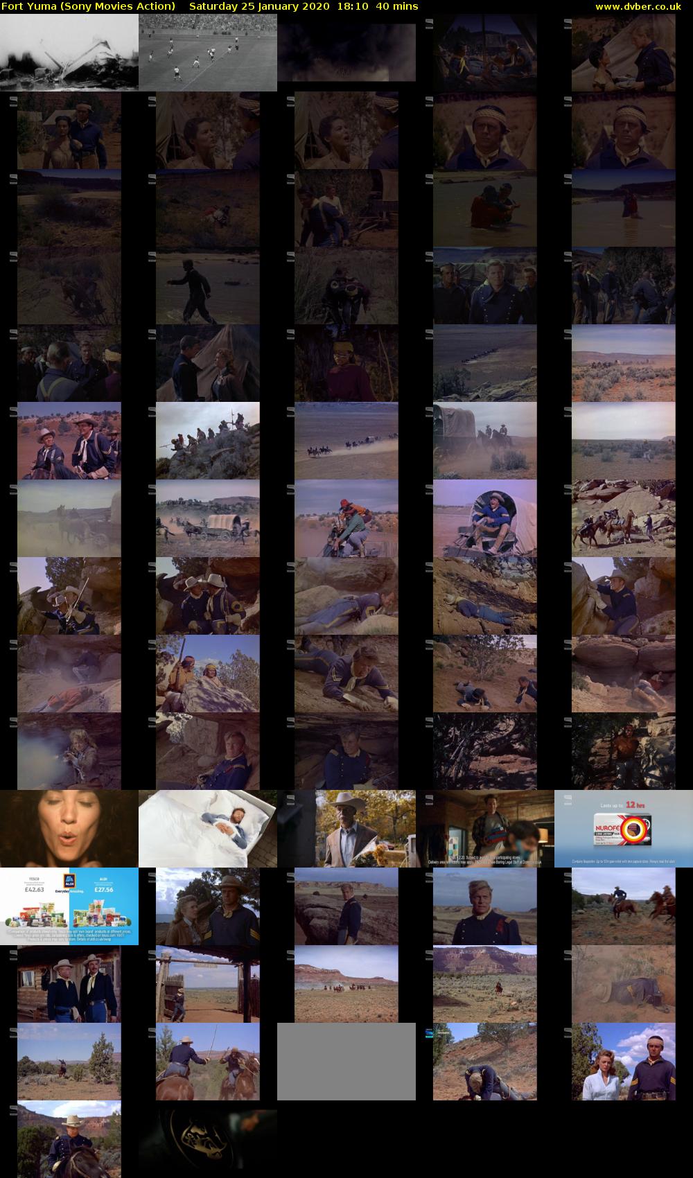 Fort Yuma (Sony Movies Action) Saturday 25 January 2020 18:10 - 18:50