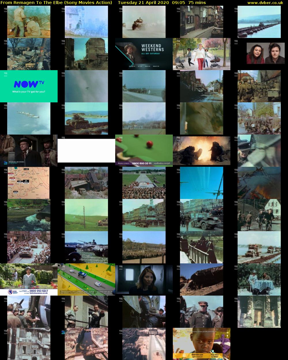 From Remagen To The Elbe (Sony Movies Action) Tuesday 21 April 2020 09:05 - 10:20