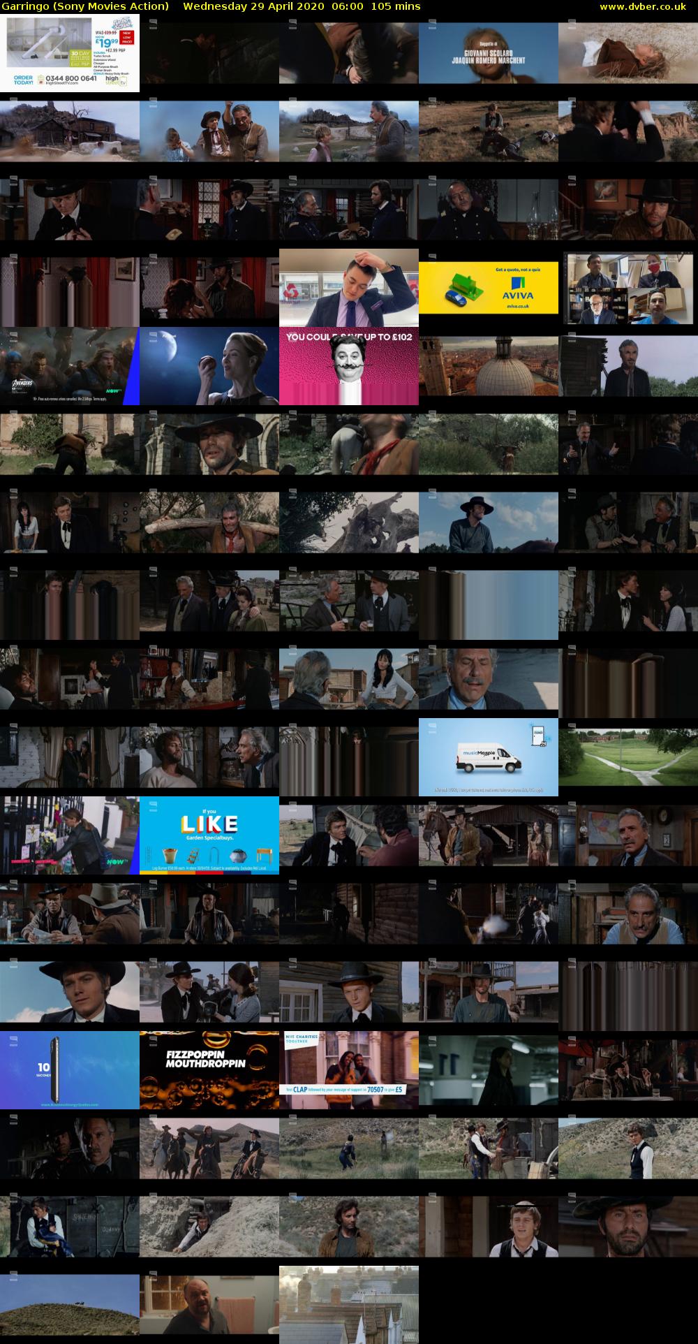 Garringo (Sony Movies Action) Wednesday 29 April 2020 06:00 - 07:45