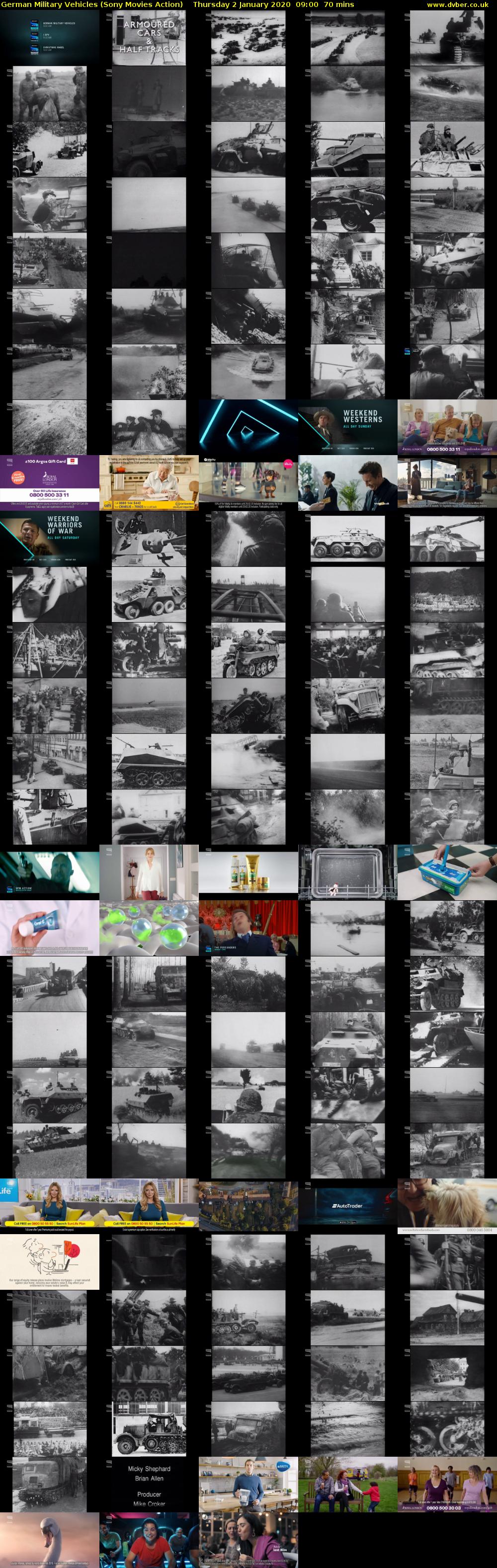 German Military Vehicles (Sony Movies Action) Thursday 2 January 2020 09:00 - 10:10
