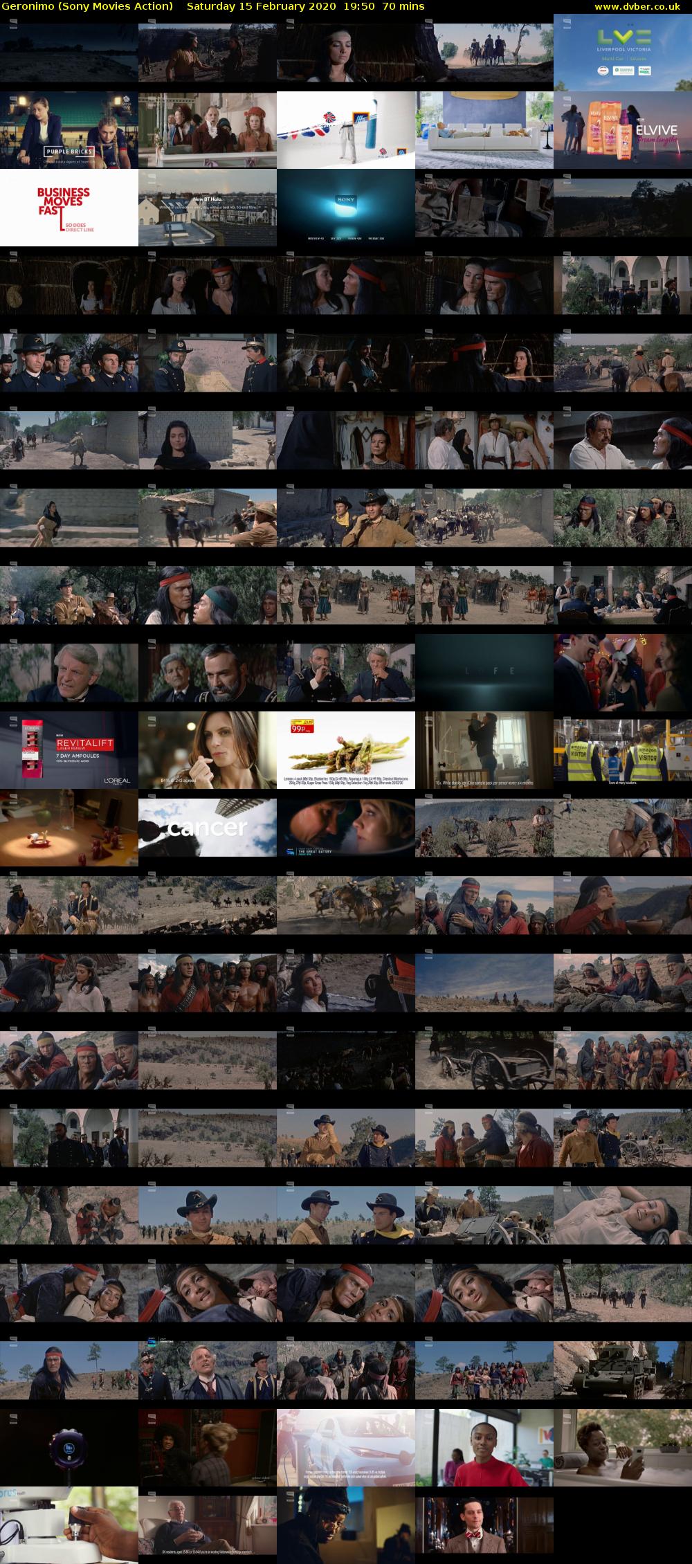 Geronimo (Sony Movies Action) Saturday 15 February 2020 19:50 - 21:00