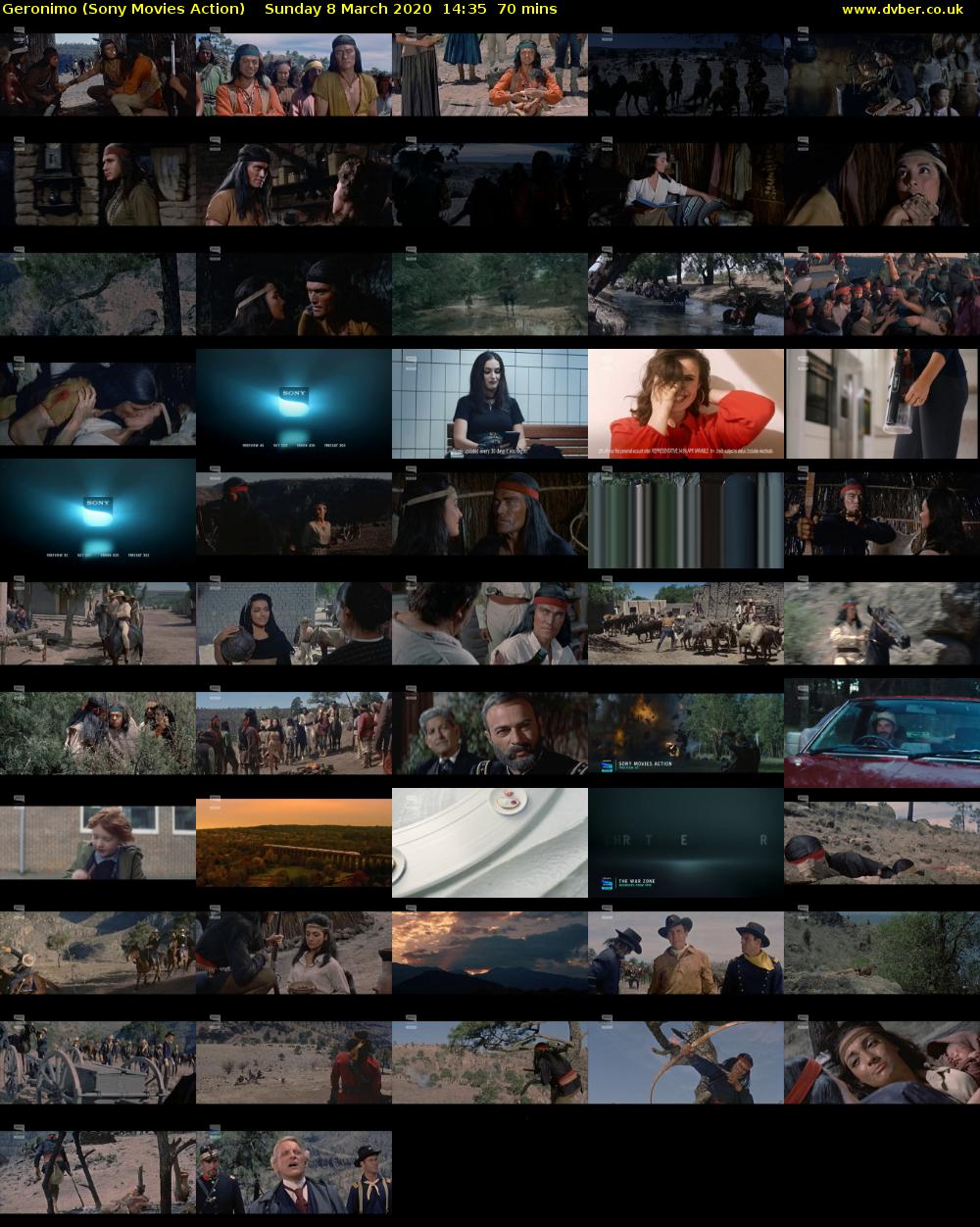 Geronimo (Sony Movies Action) Sunday 8 March 2020 14:35 - 15:45