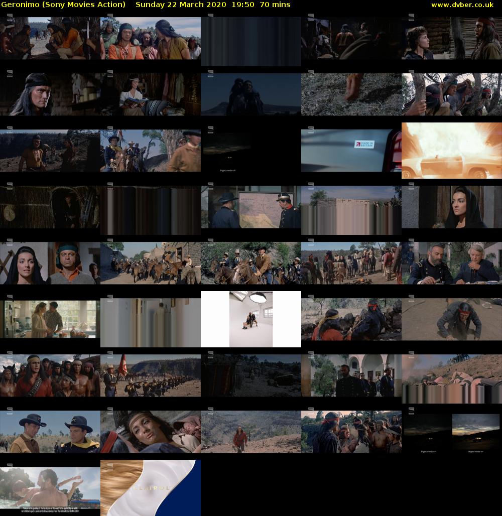 Geronimo (Sony Movies Action) Sunday 22 March 2020 19:50 - 21:00