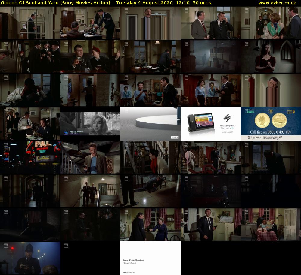 Gideon Of Scotland Yard (Sony Movies Action) Tuesday 4 August 2020 12:10 - 13:00