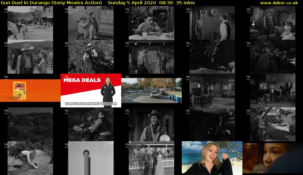 Gun Duel In Durango (Sony Movies Action) Sunday 5 April 2020 08:30 - 09:05