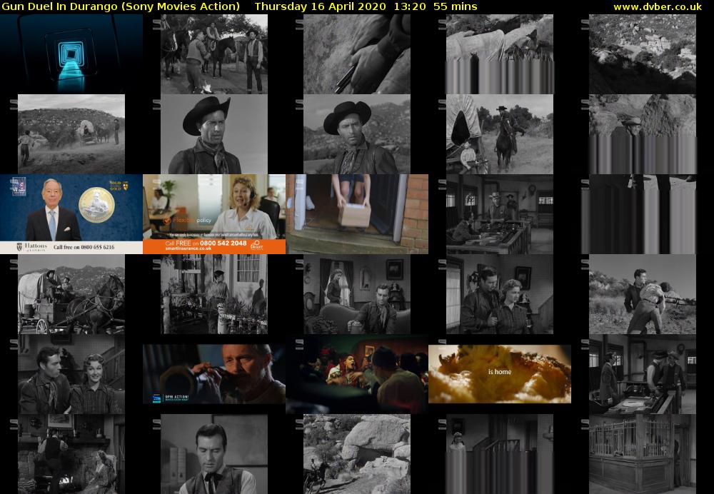 Gun Duel In Durango (Sony Movies Action) Thursday 16 April 2020 13:20 - 14:15