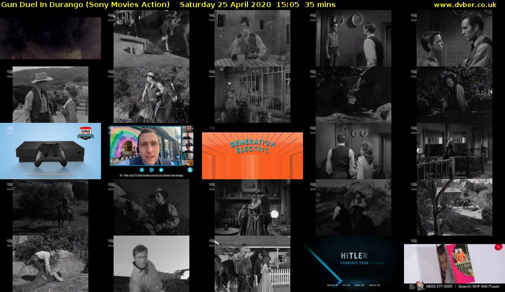 Gun Duel In Durango (Sony Movies Action) Saturday 25 April 2020 15:05 - 15:40