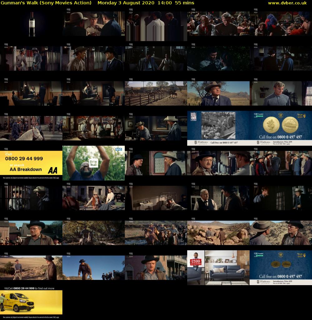 Gunman's Walk (Sony Movies Action) Monday 3 August 2020 14:00 - 14:55