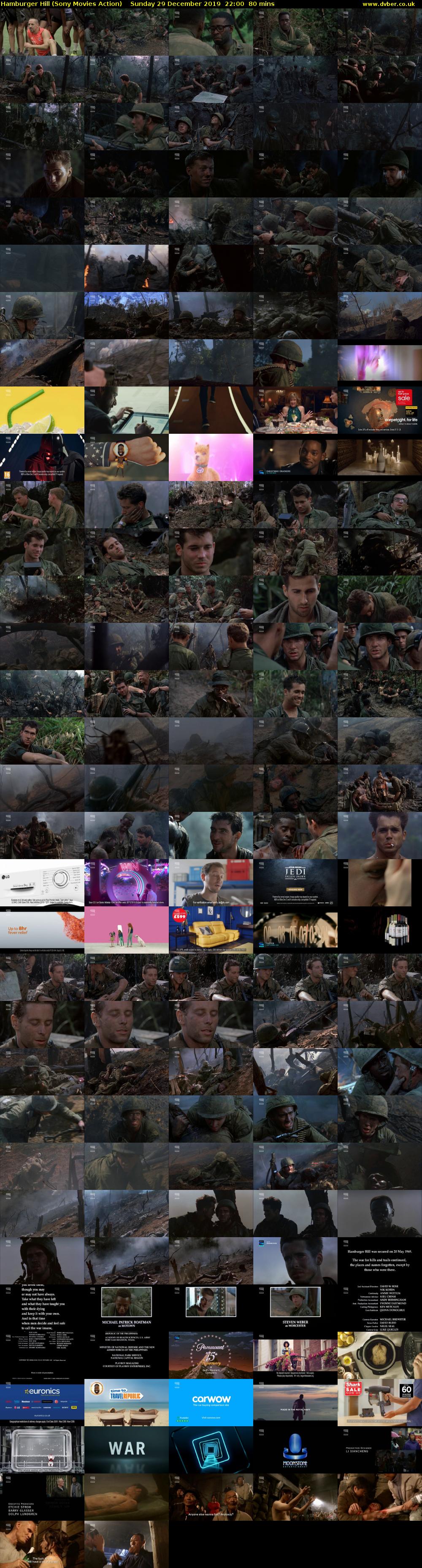 Hamburger Hill (Sony Movies Action) Sunday 29 December 2019 22:00 - 23:20