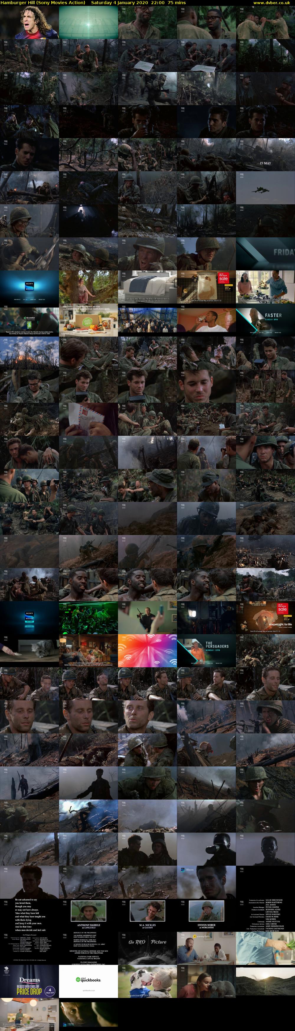 Hamburger Hill (Sony Movies Action) Saturday 4 January 2020 22:00 - 23:15