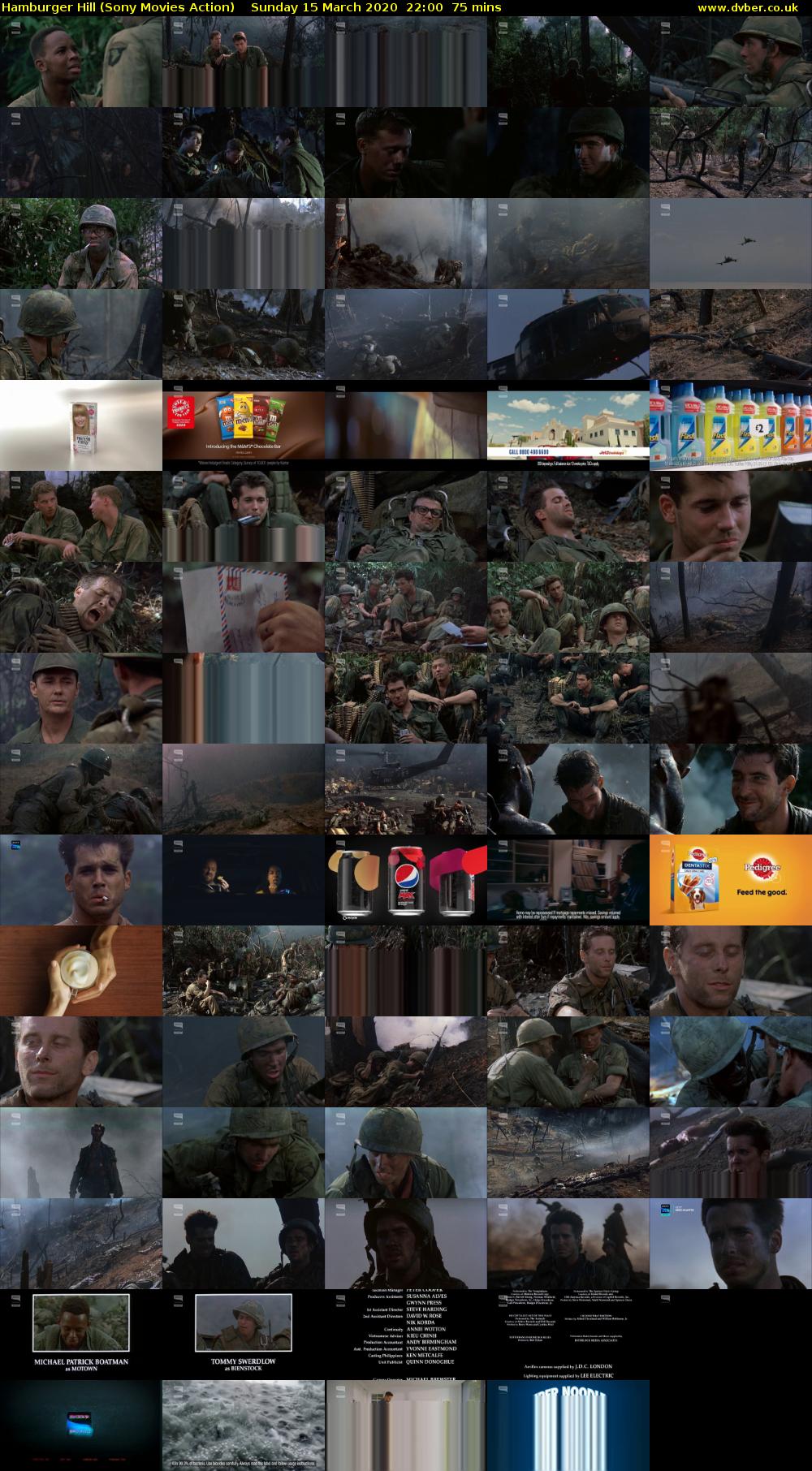 Hamburger Hill (Sony Movies Action) Sunday 15 March 2020 22:00 - 23:15