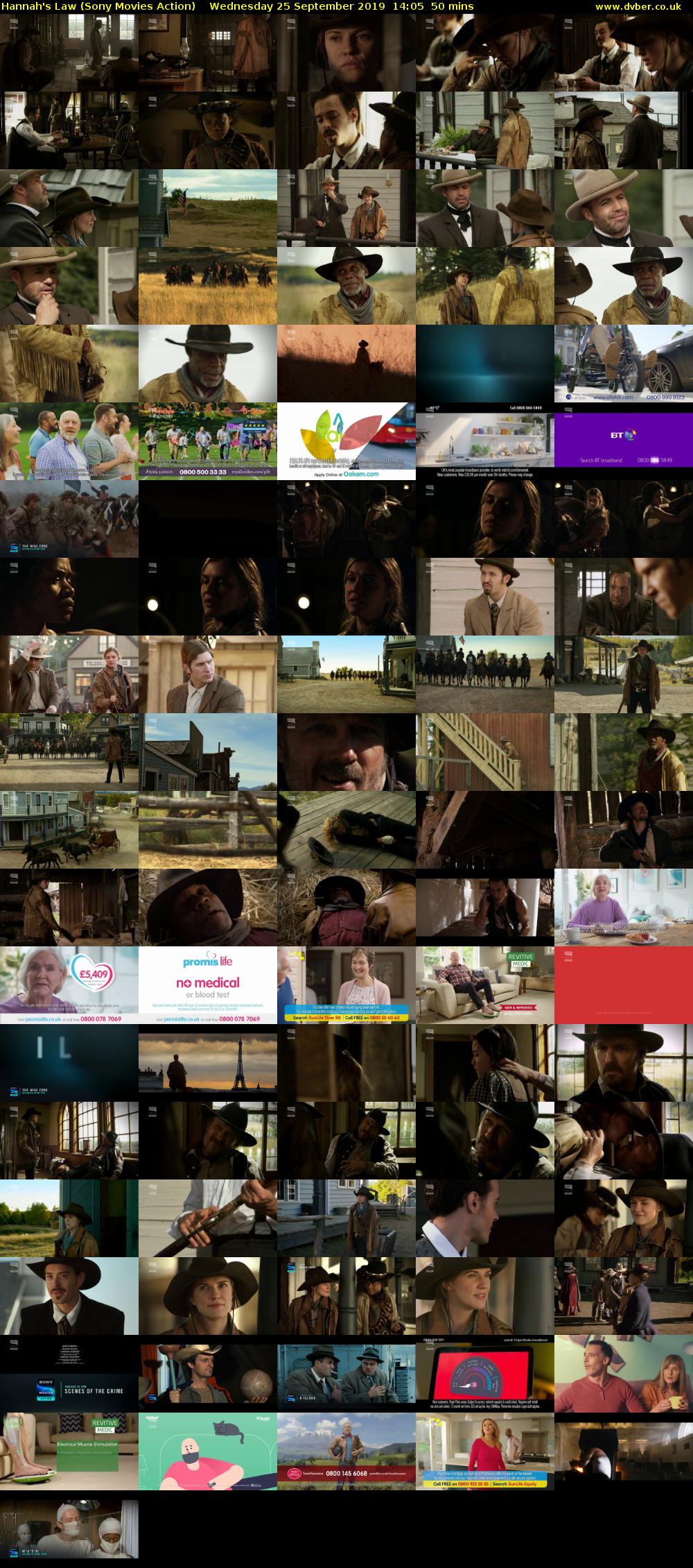 Hannah's Law (Sony Movies Action) Wednesday 25 September 2019 14:05 - 14:55