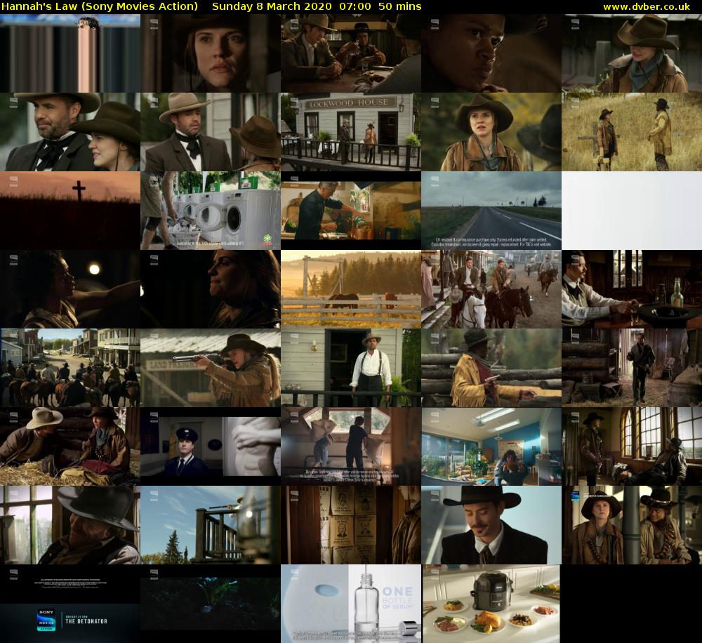 Hannah's Law (Sony Movies Action) Sunday 8 March 2020 07:00 - 07:50