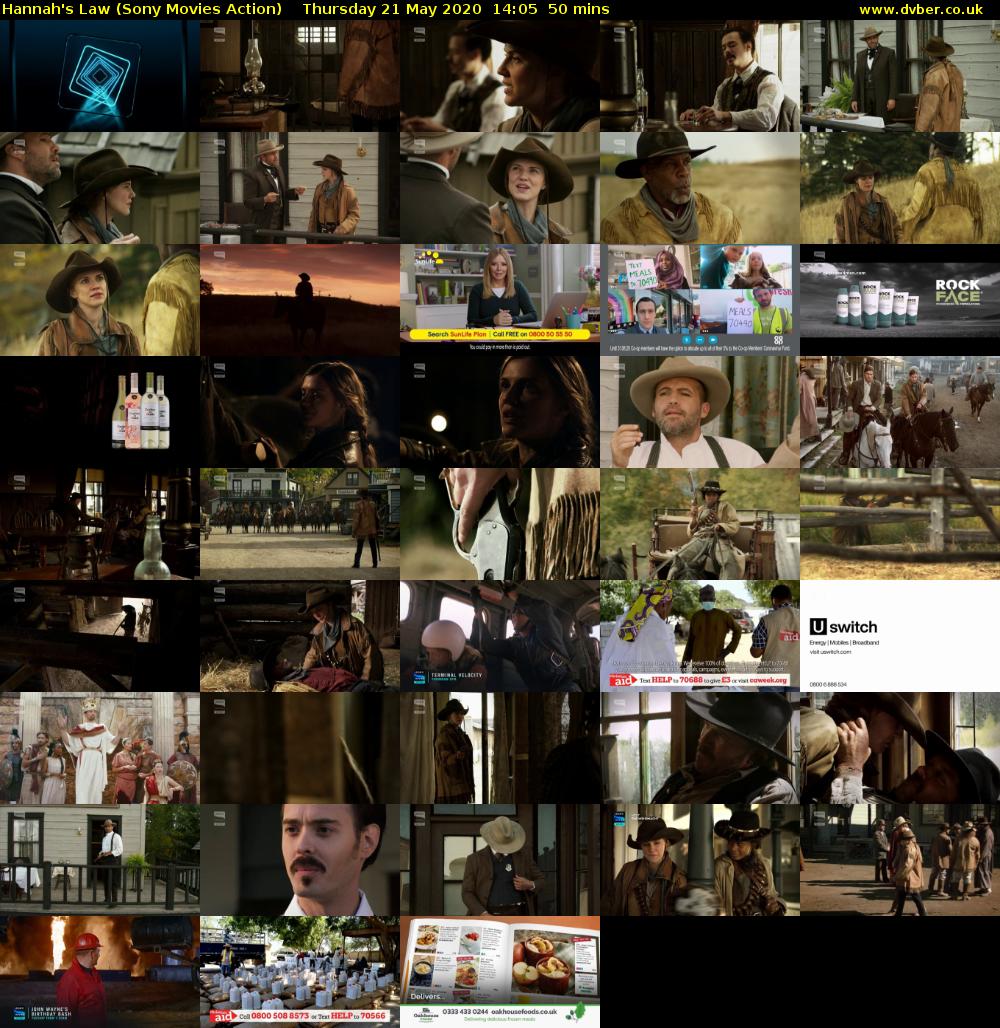 Hannah's Law (Sony Movies Action) Thursday 21 May 2020 14:05 - 14:55