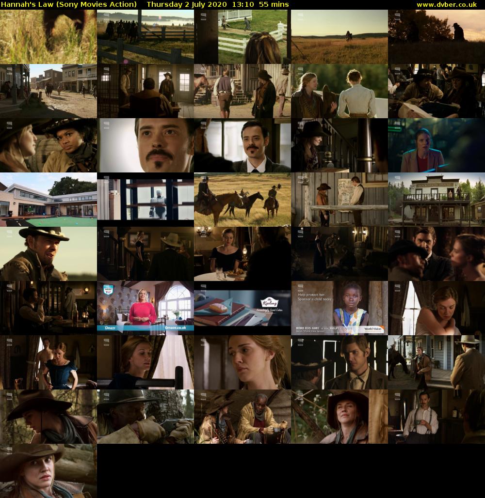 Hannah's Law (Sony Movies Action) Thursday 2 July 2020 13:10 - 14:05