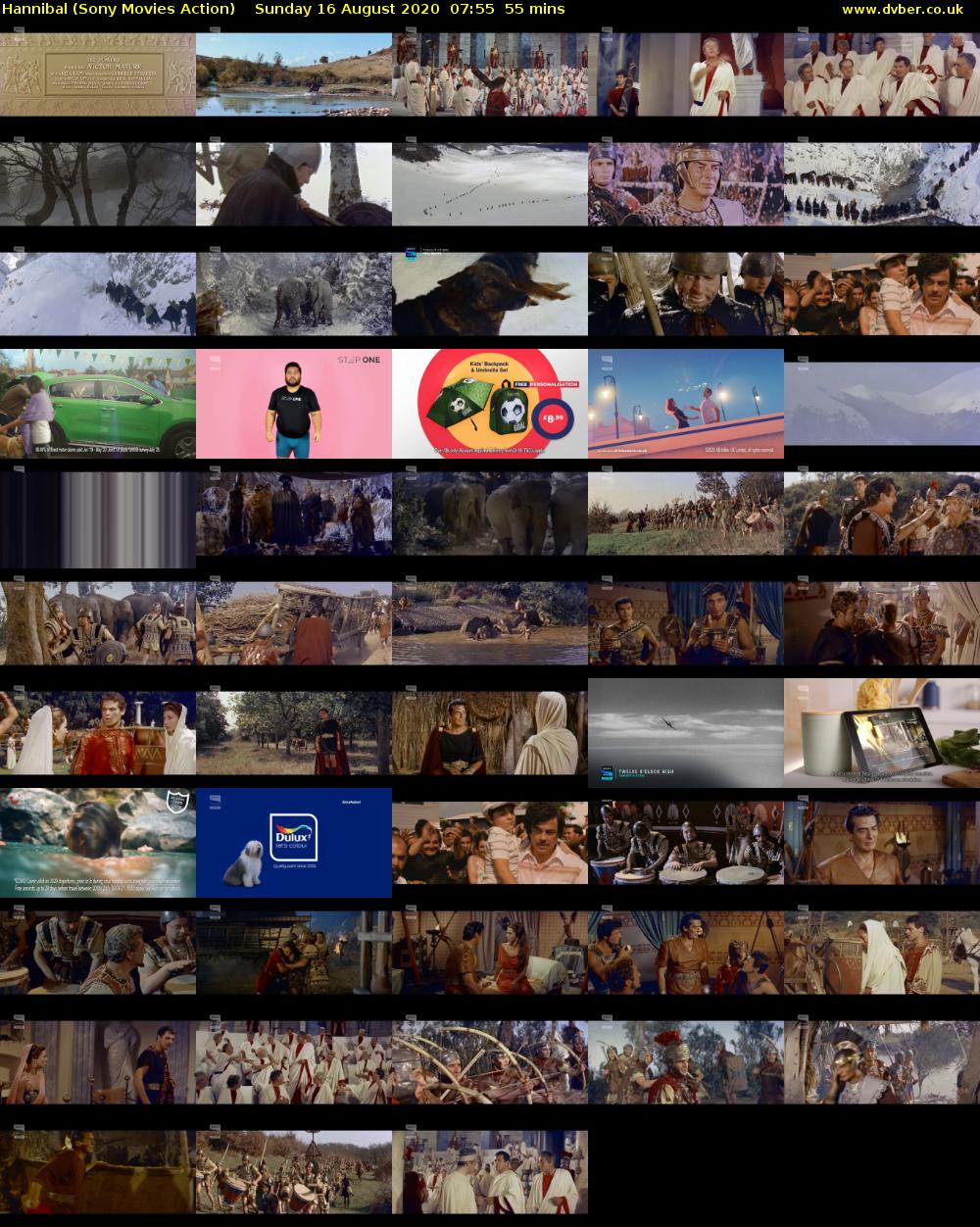 Hannibal (Sony Movies Action) Sunday 16 August 2020 07:55 - 08:50