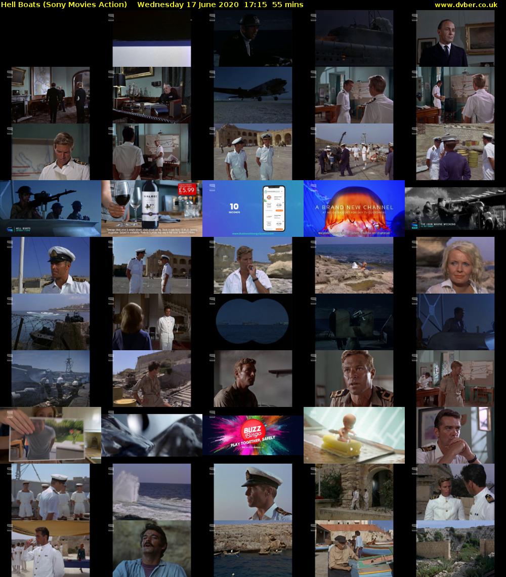Hell Boats (Sony Movies Action) Wednesday 17 June 2020 17:15 - 18:10