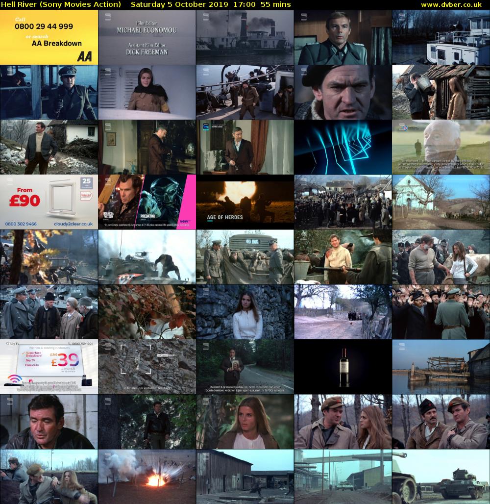 Hell River (Sony Movies Action) Saturday 5 October 2019 17:00 - 17:55