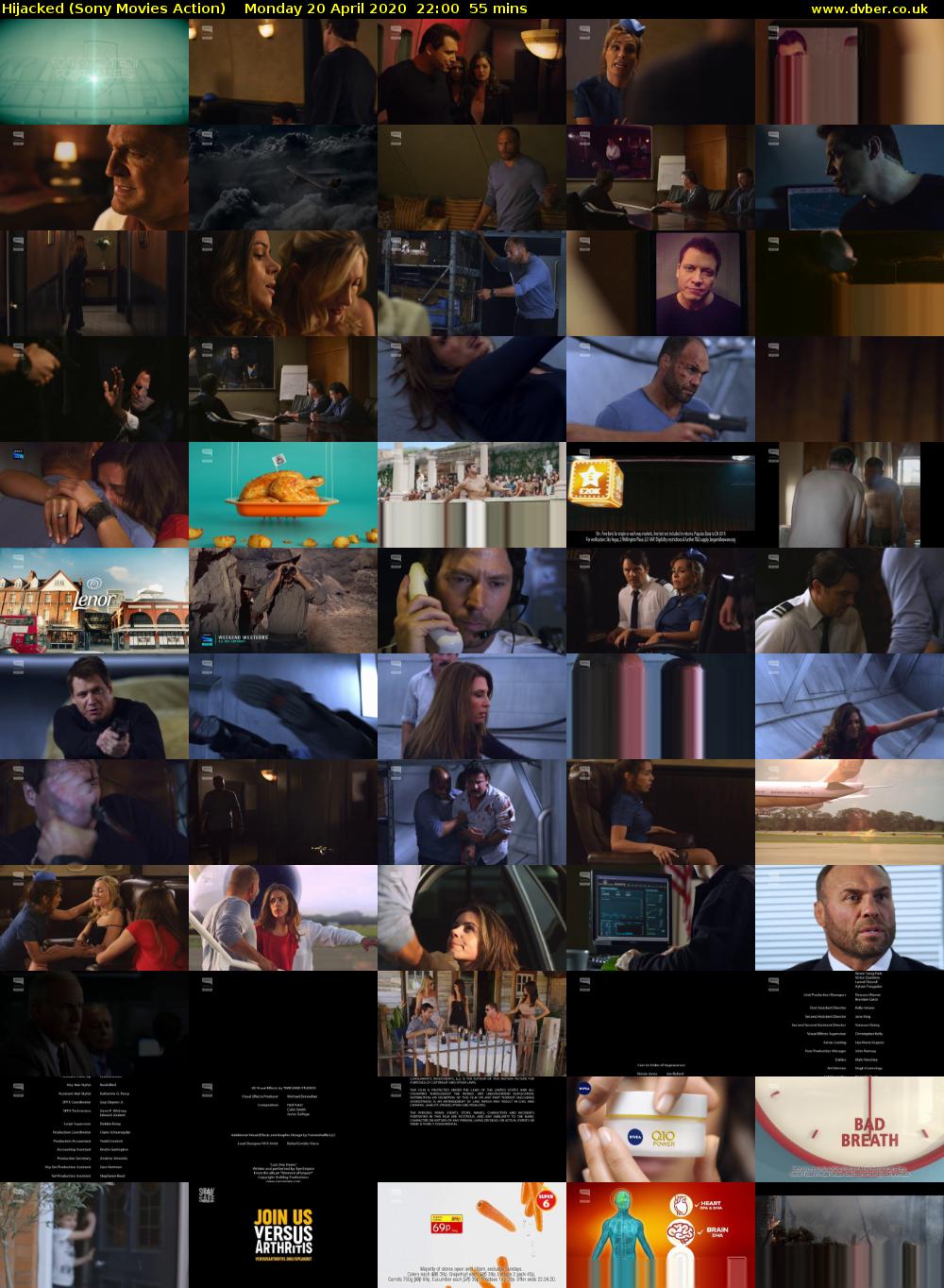 Hijacked (Sony Movies Action) Monday 20 April 2020 22:00 - 22:55