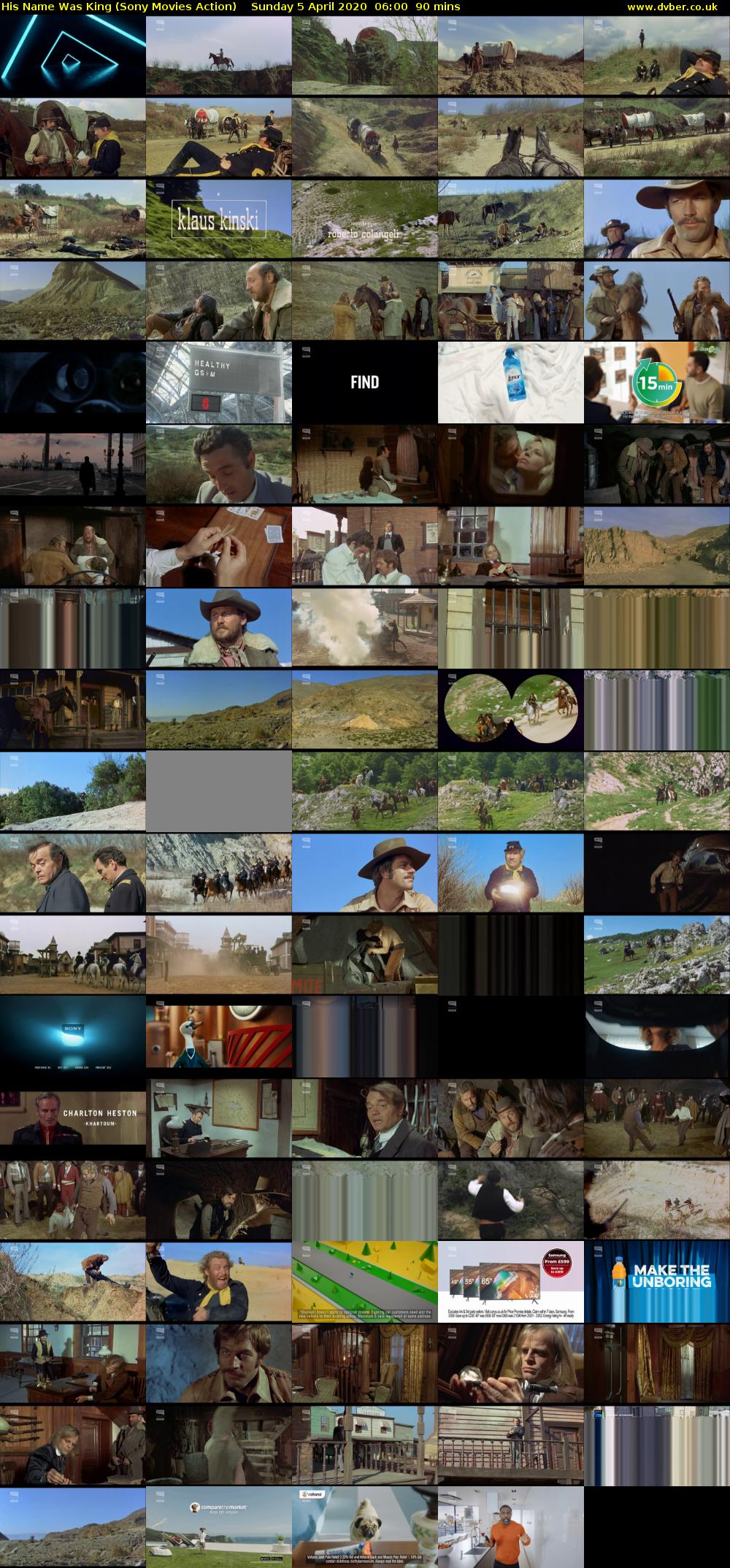 His Name Was King (Sony Movies Action) Sunday 5 April 2020 06:00 - 07:30