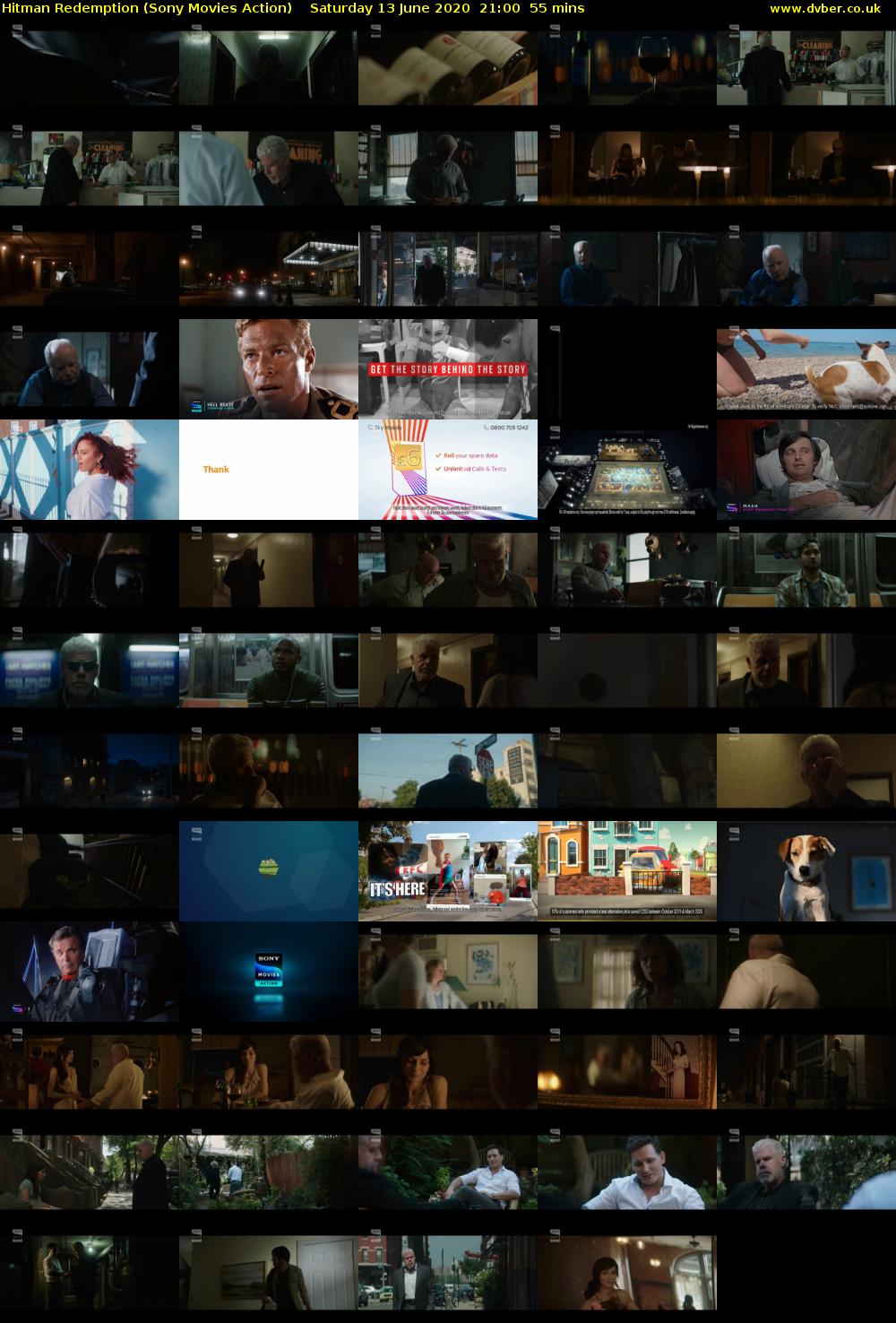 Hitman Redemption (Sony Movies Action) Saturday 13 June 2020 21:00 - 21:55