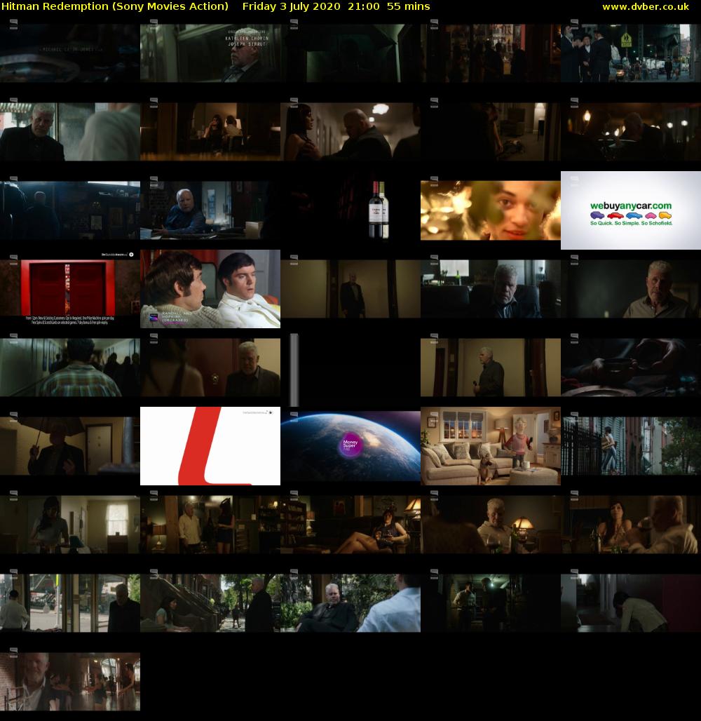 Hitman Redemption (Sony Movies Action) Friday 3 July 2020 21:00 - 21:55