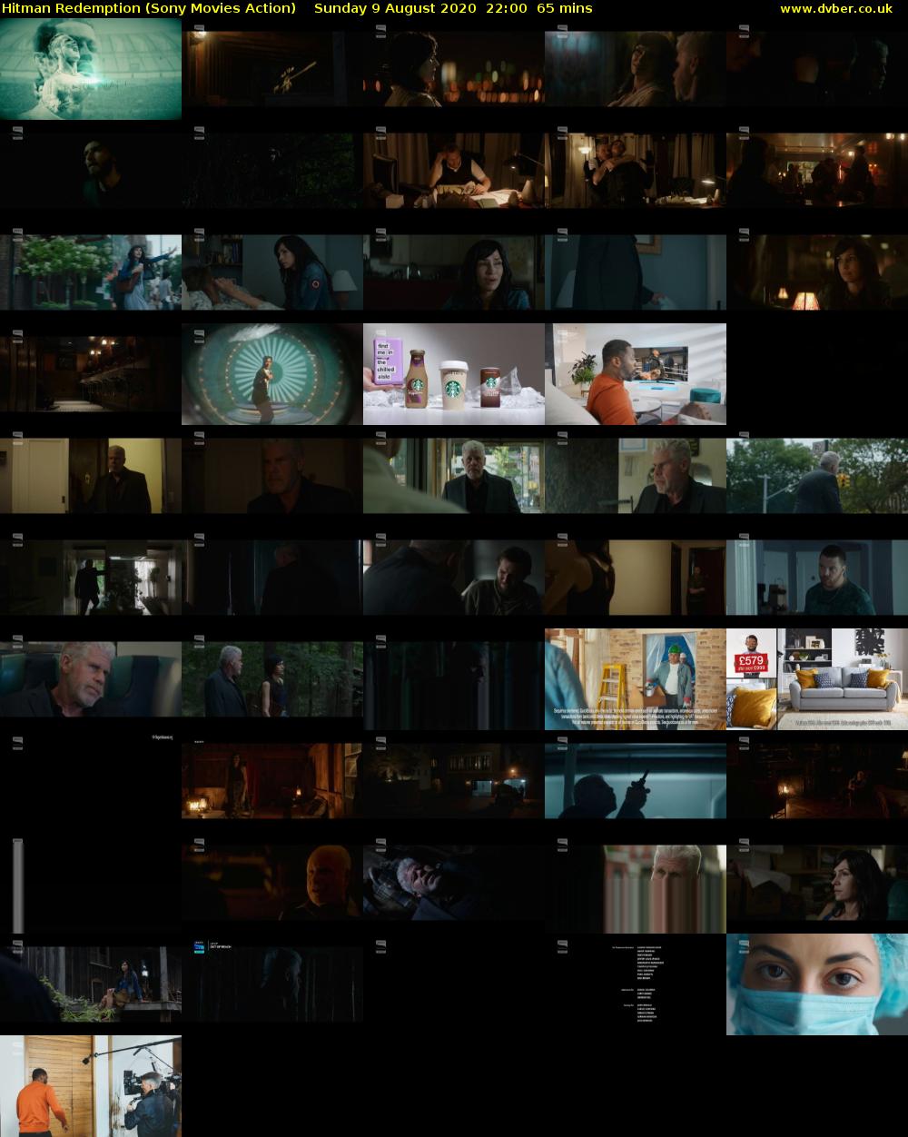 Hitman Redemption (Sony Movies Action) Sunday 9 August 2020 22:00 - 23:05