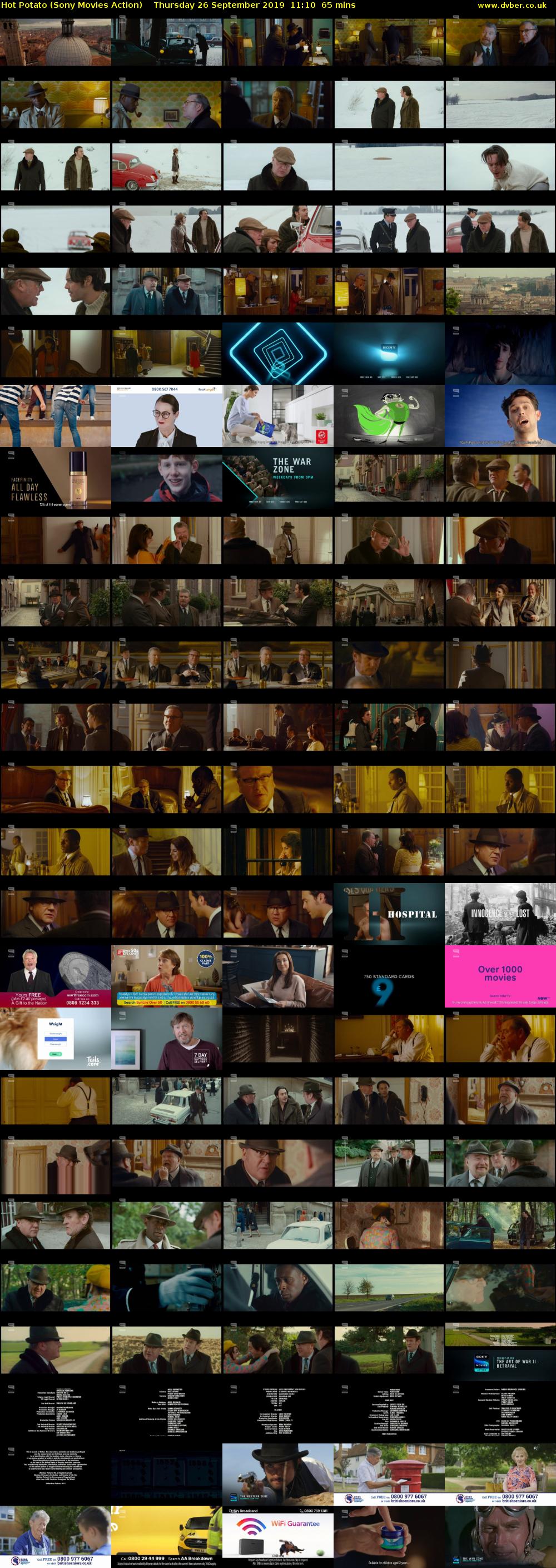 Hot Potato (Sony Movies Action) Thursday 26 September 2019 11:10 - 12:15