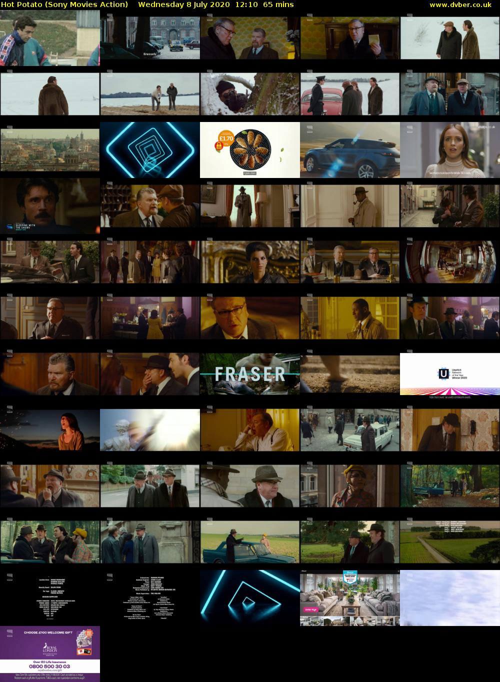 Hot Potato (Sony Movies Action) Wednesday 8 July 2020 12:10 - 13:15