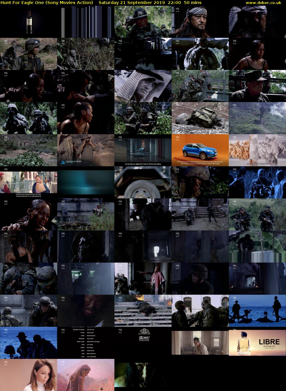 Hunt For Eagle One (Sony Movies Action) Saturday 21 September 2019 22:00 - 22:50