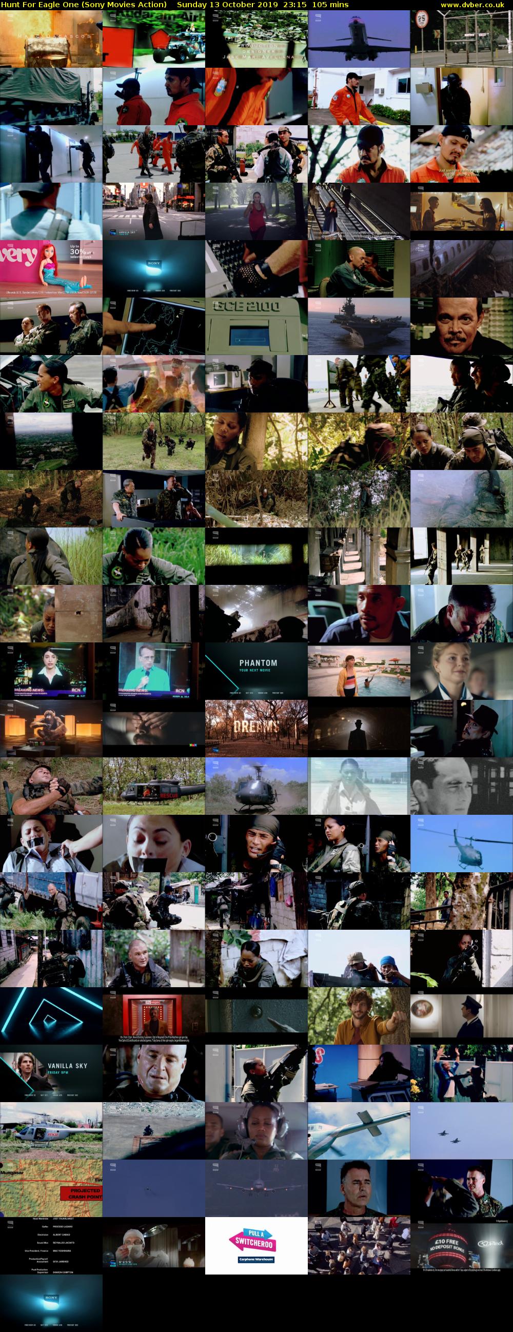 Hunt For Eagle One (Sony Movies Action) Sunday 13 October 2019 23:15 - 01:00