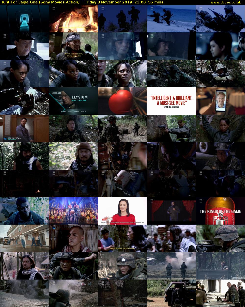 Hunt For Eagle One (Sony Movies Action) Friday 8 November 2019 21:00 - 21:55