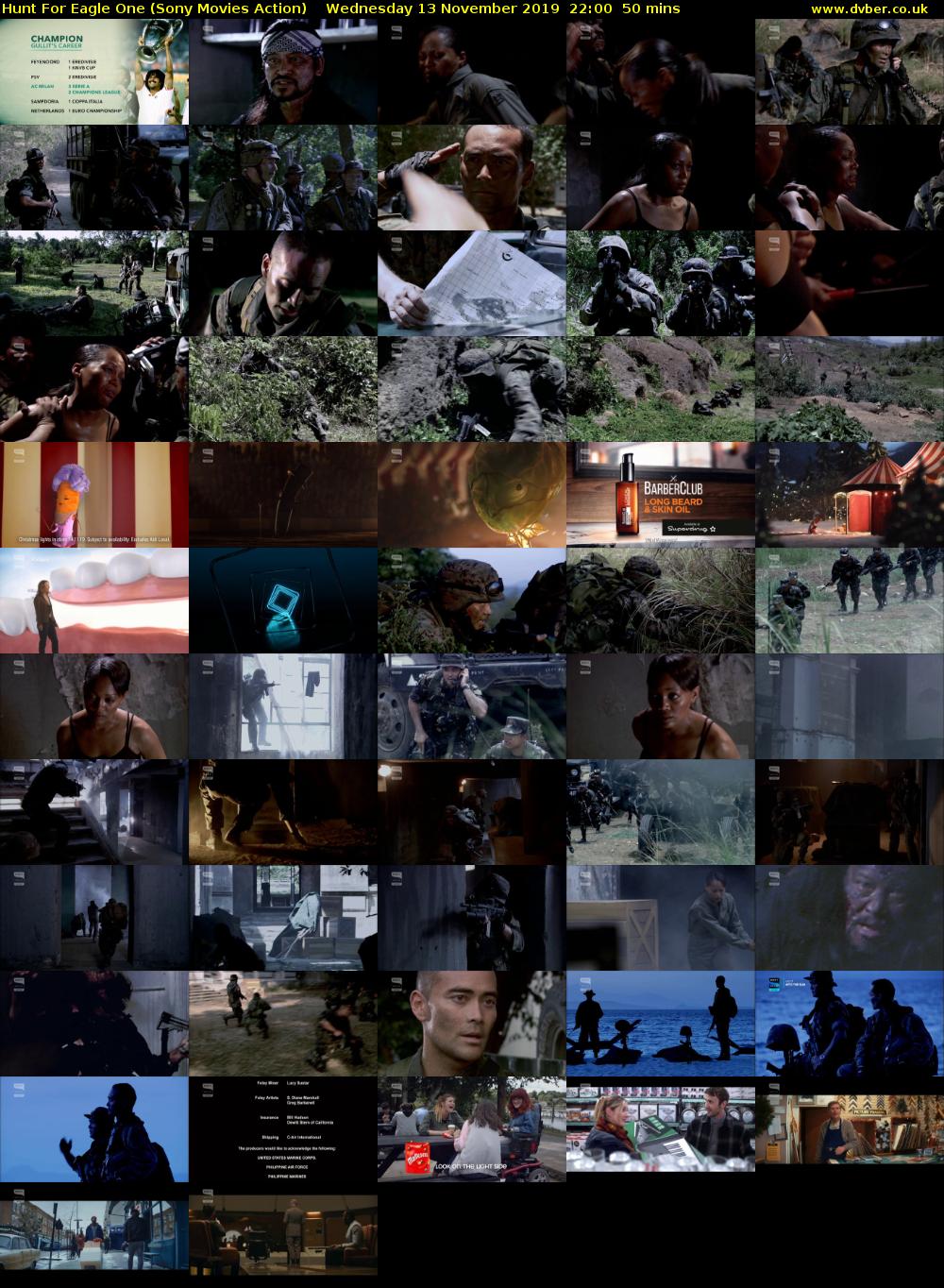 Hunt For Eagle One (Sony Movies Action) Wednesday 13 November 2019 22:00 - 22:50