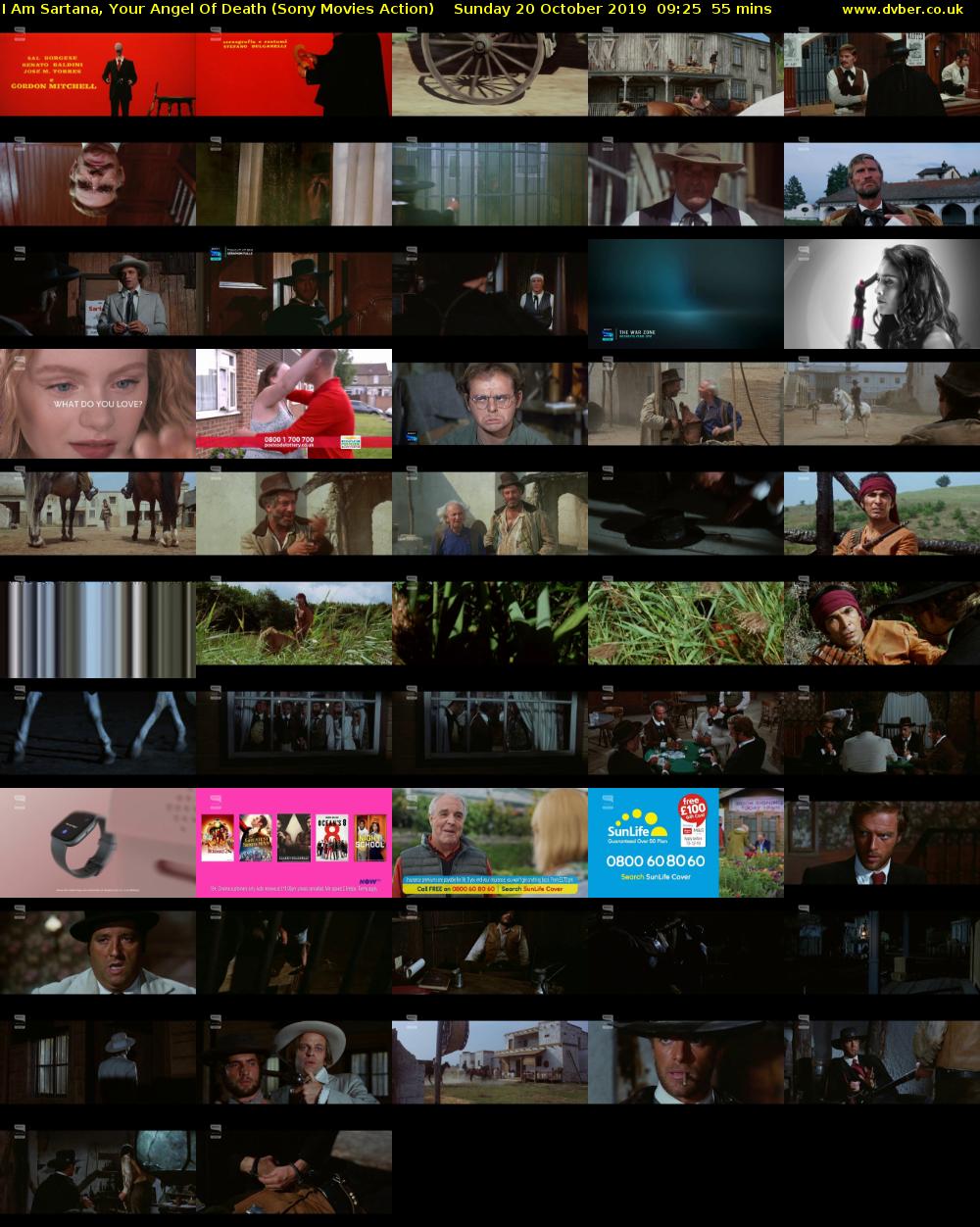 I Am Sartana, Your Angel Of Death (Sony Movies Action) Sunday 20 October 2019 09:25 - 10:20