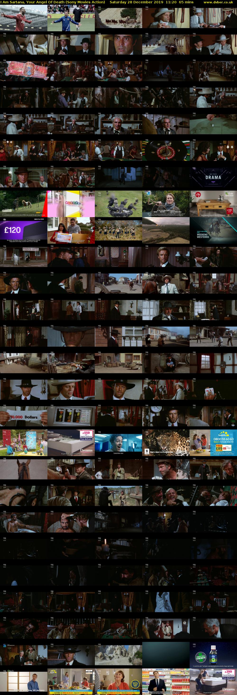 I Am Sartana, Your Angel Of Death (Sony Movies Action) Saturday 28 December 2019 11:20 - 12:25
