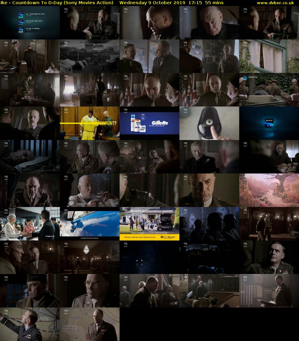 Ike - Countdown To D-Day (Sony Movies Action) Wednesday 9 October 2019 17:15 - 18:10