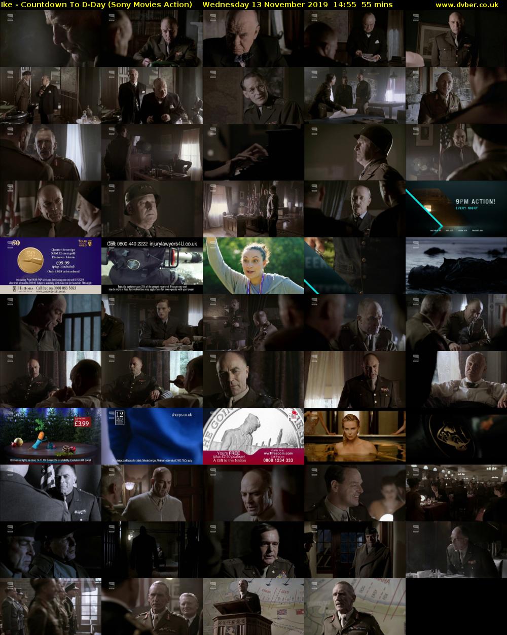 Ike - Countdown To D-Day (Sony Movies Action) Wednesday 13 November 2019 14:55 - 15:50