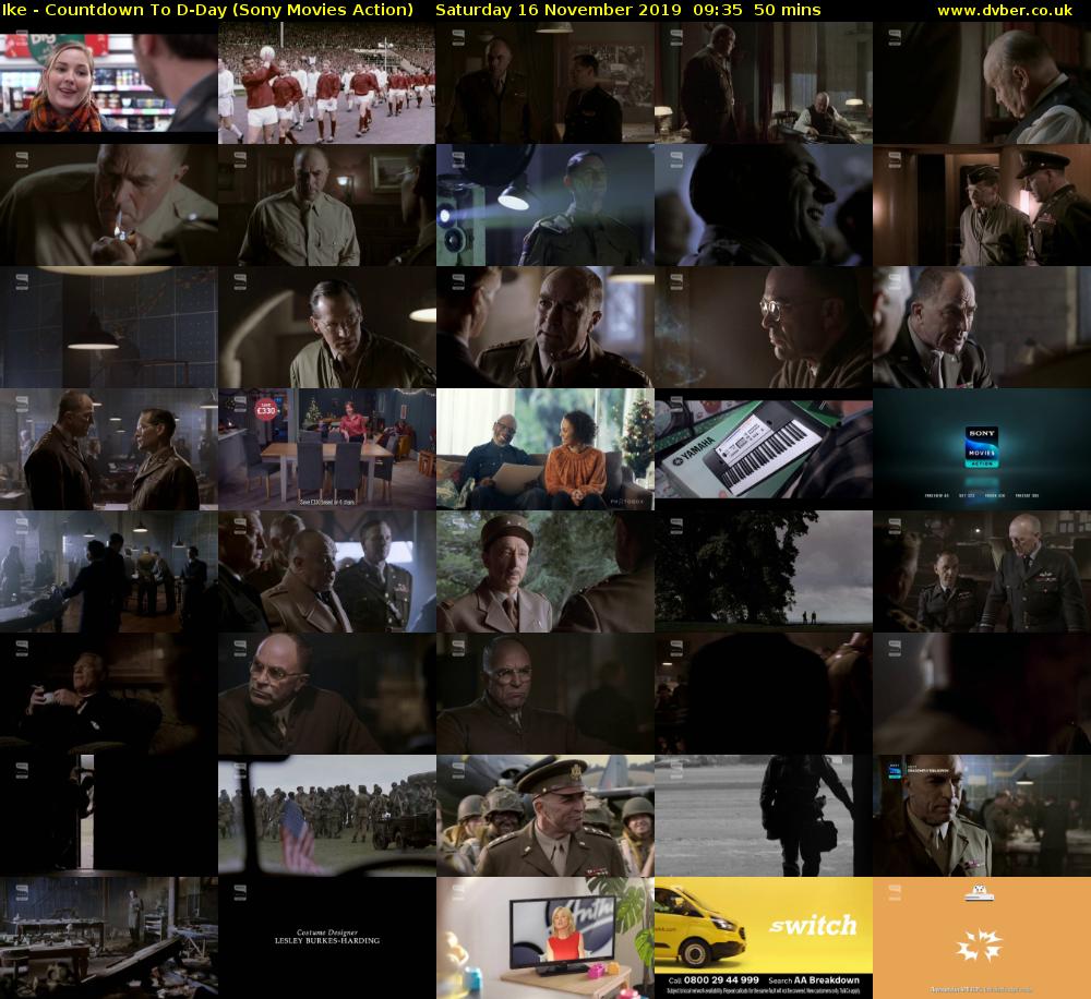 Ike - Countdown To D-Day (Sony Movies Action) Saturday 16 November 2019 09:35 - 10:25