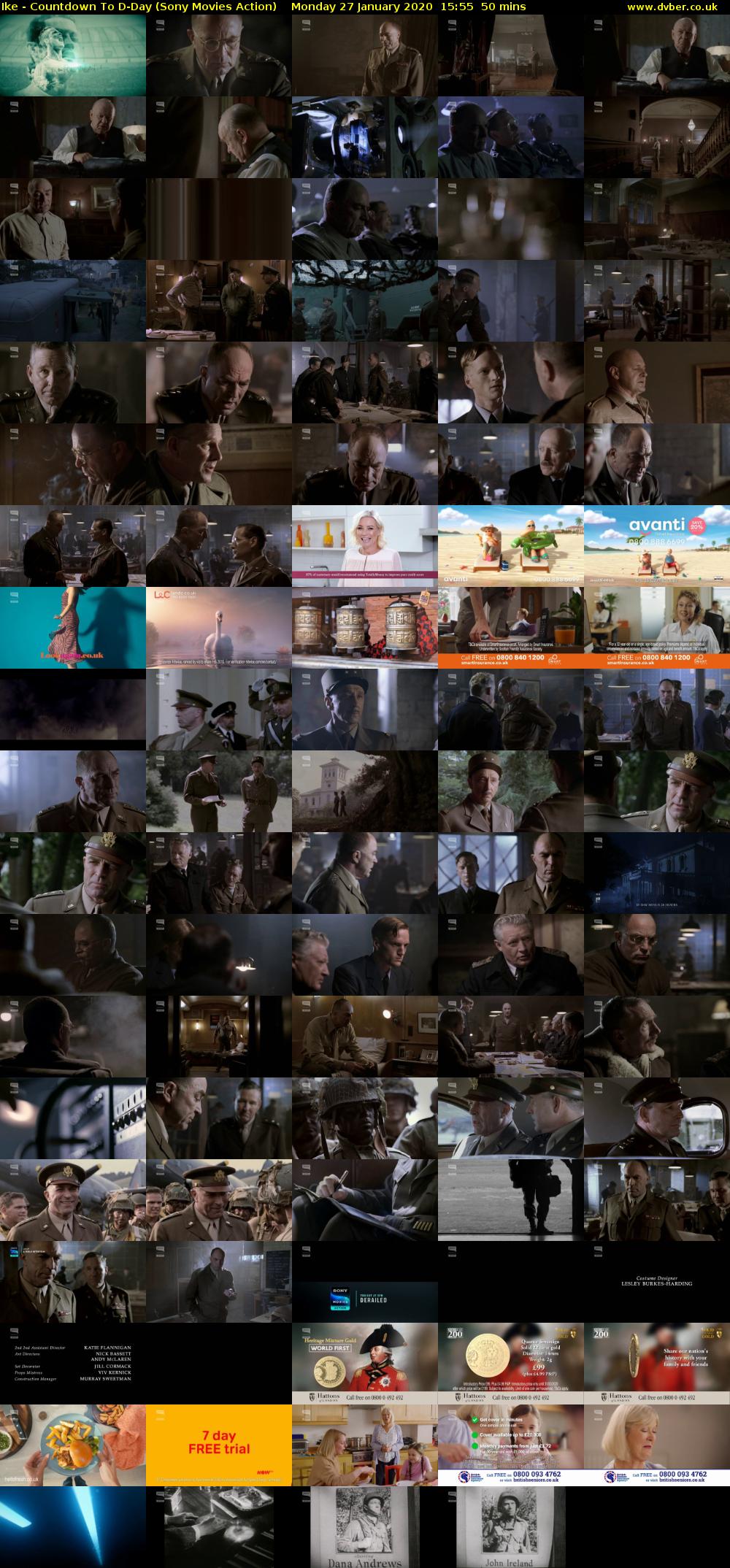 Ike - Countdown To D-Day (Sony Movies Action) Monday 27 January 2020 15:55 - 16:45