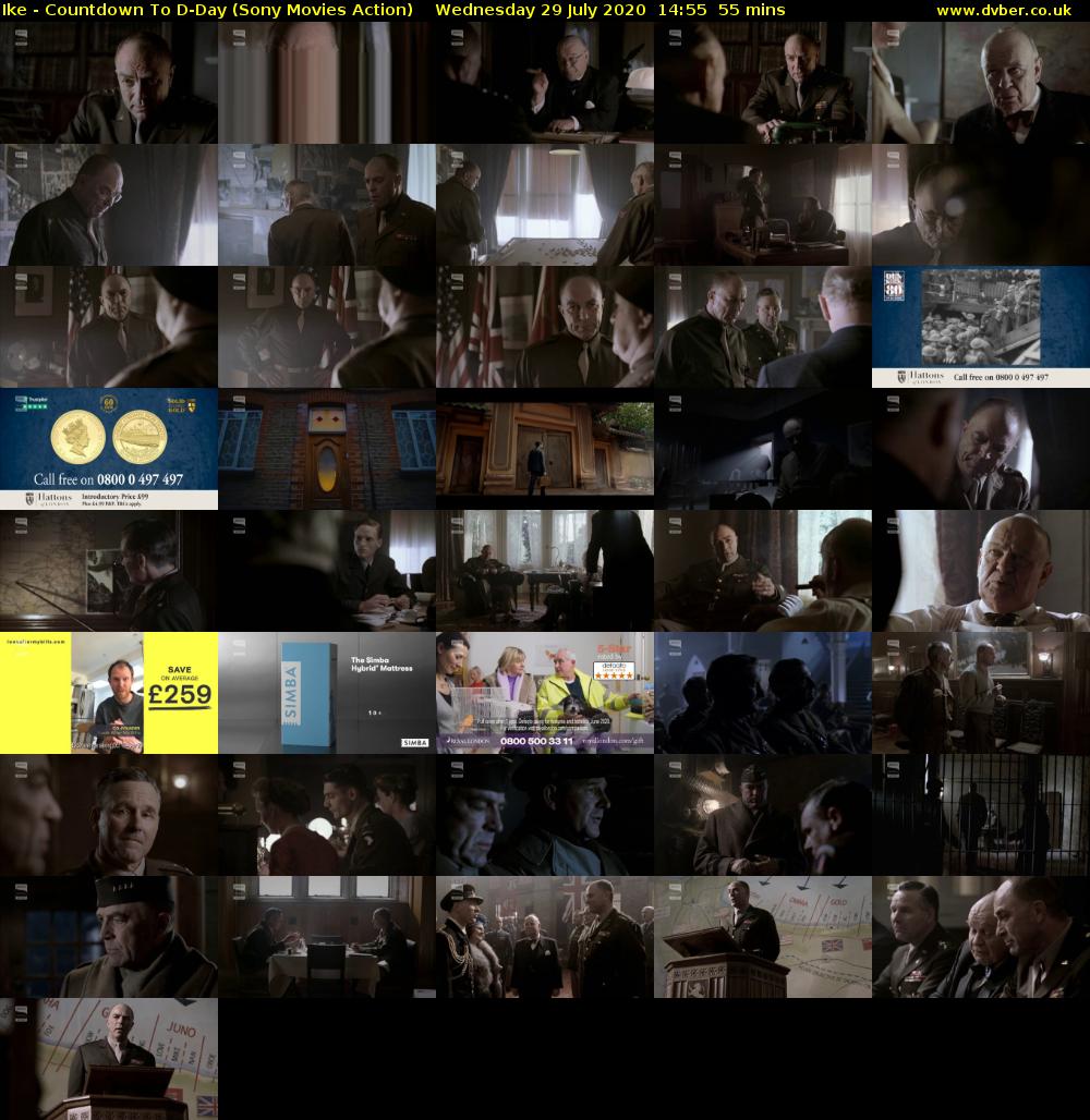 Ike - Countdown To D-Day (Sony Movies Action) Wednesday 29 July 2020 14:55 - 15:50