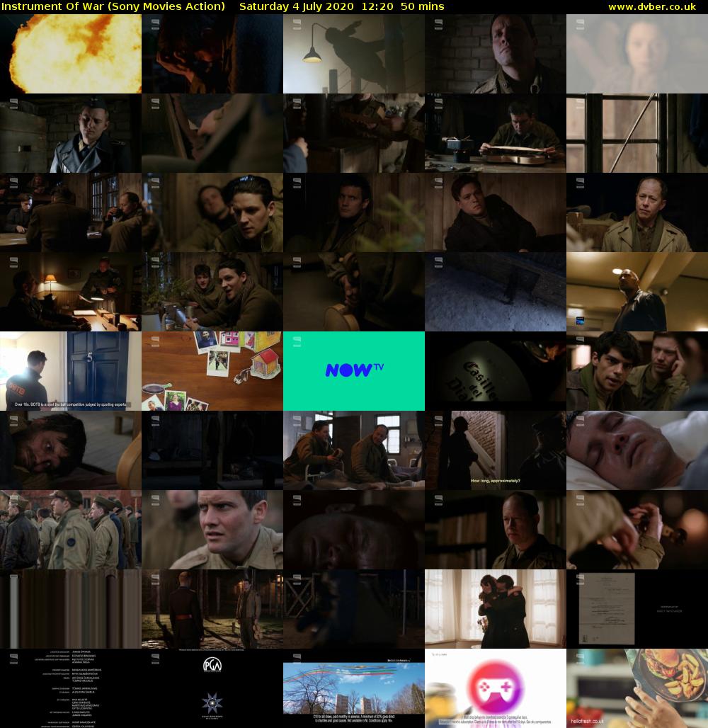 Instrument Of War (Sony Movies Action) Saturday 4 July 2020 12:20 - 13:10