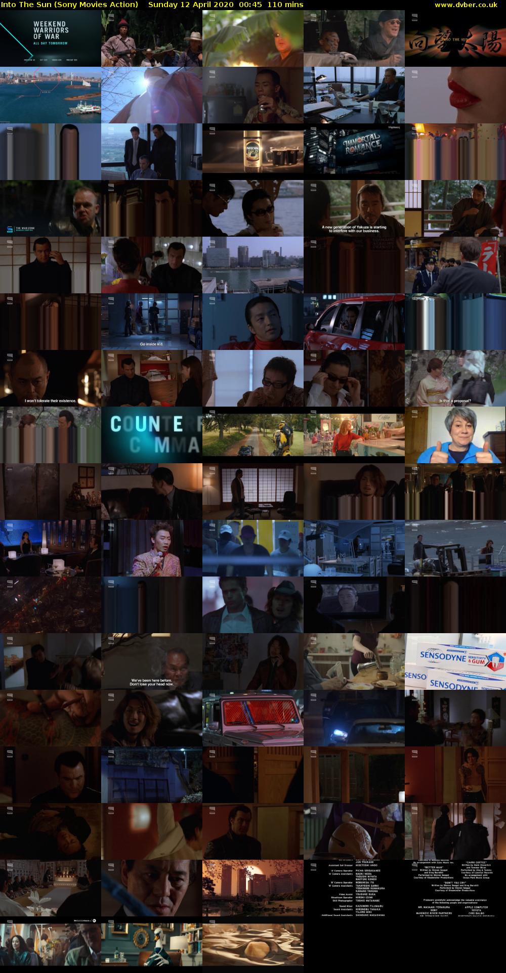 Into The Sun (Sony Movies Action) Sunday 12 April 2020 00:45 - 02:35
