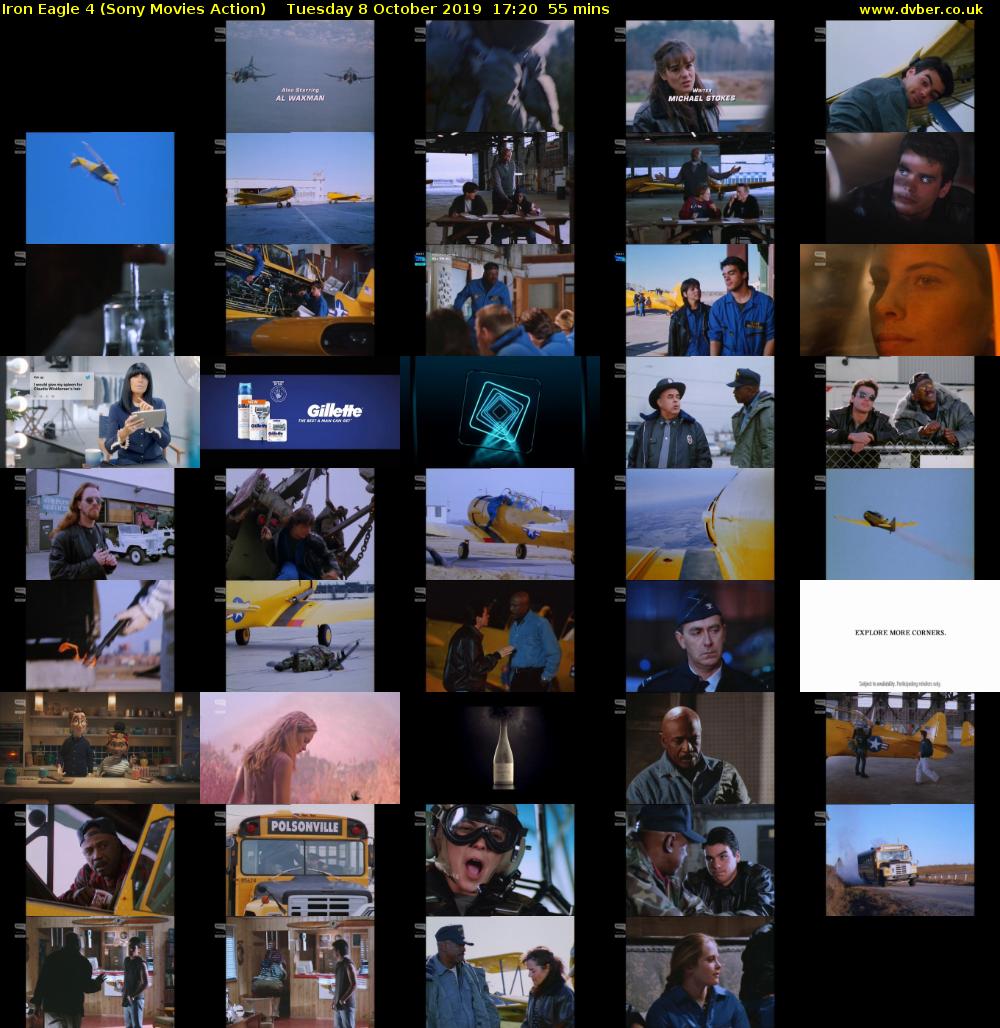 Iron Eagle 4 (Sony Movies Action) Tuesday 8 October 2019 17:20 - 18:15
