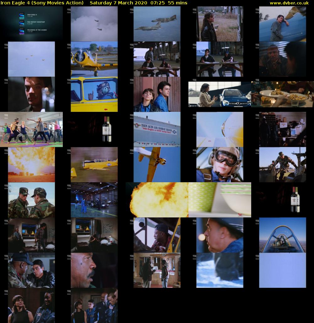 Iron Eagle 4 (Sony Movies Action) Saturday 7 March 2020 07:25 - 08:20