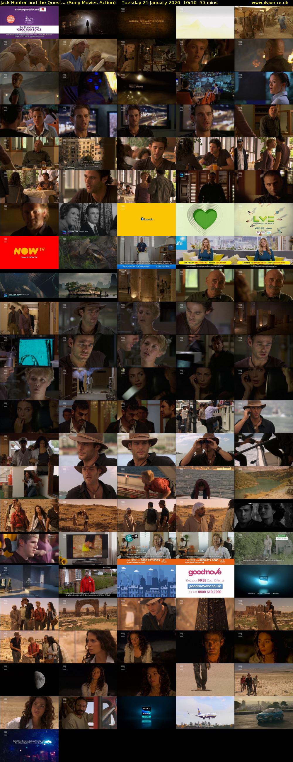 Jack Hunter and the Quest... (Sony Movies Action) Tuesday 21 January 2020 10:10 - 11:05