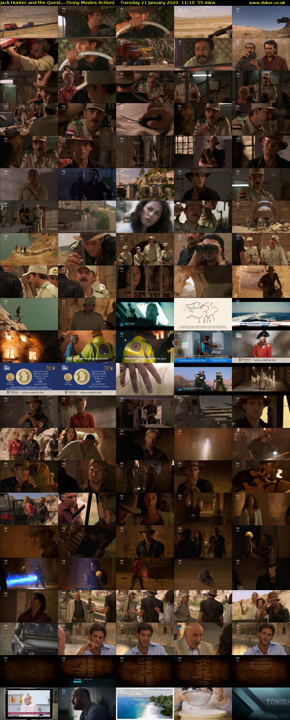 Jack Hunter and the Quest... (Sony Movies Action) Tuesday 21 January 2020 11:10 - 12:05
