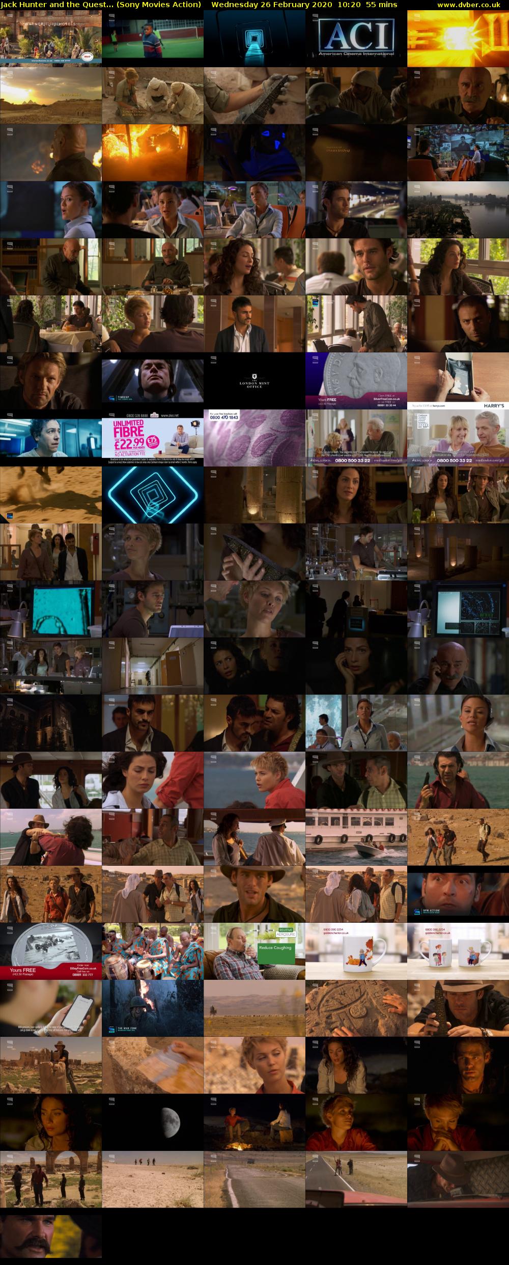 Jack Hunter and the Quest... (Sony Movies Action) Wednesday 26 February 2020 10:20 - 11:15